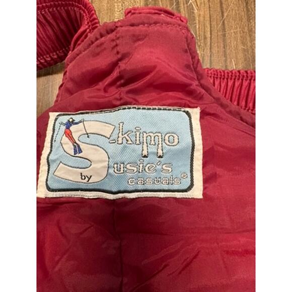 VINTAGE!! SKIMO Susies Casuals Red Snopants, Sexy Skiing, - Picture 6 of 12